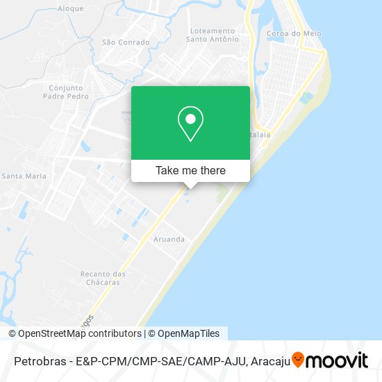 Petrobras - E&P-CPM / CMP-SAE / CAMP-AJU map