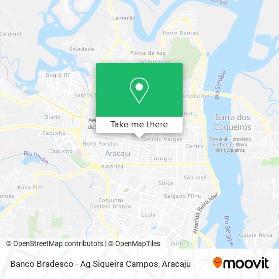 Mapa Banco Bradesco - Ag Siqueira Campos