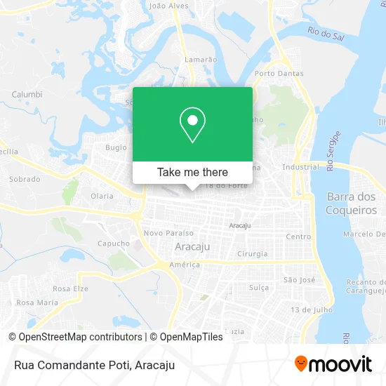Rua Comandante Poti map