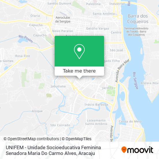 UNIFEM - Unidade Socioeducativa Feminina  Senadora Maria Do Carmo Alves map