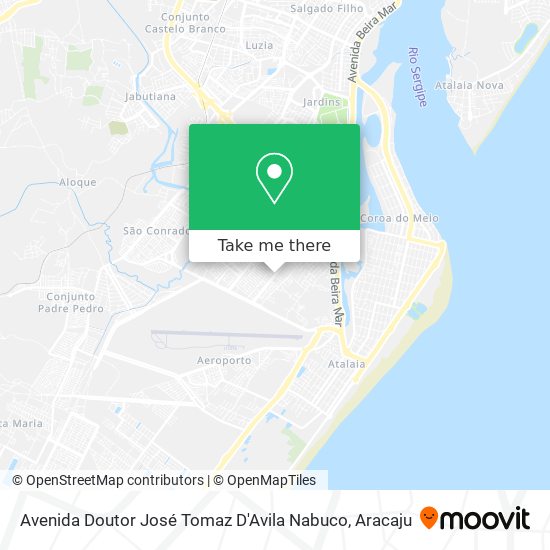 Avenida Doutor José Tomaz D'Avila Nabuco map