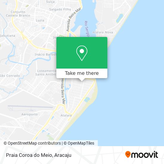 Praia Coroa do Meio map