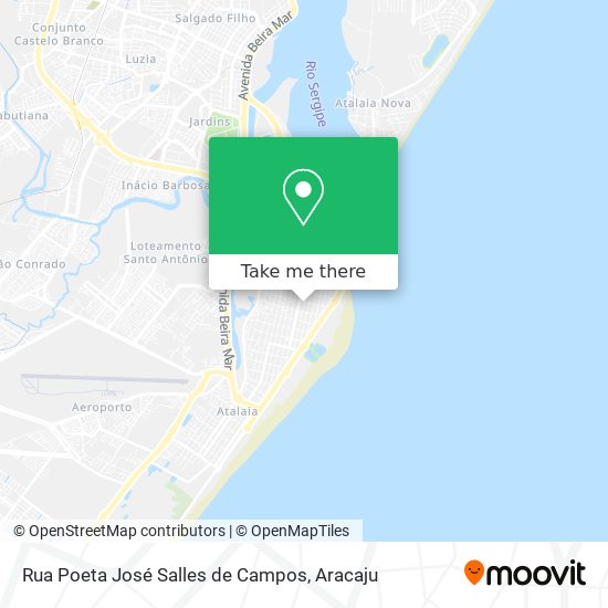 Mapa Rua Poeta José Salles de Campos