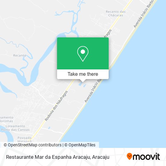 Mapa Restaurante Mar da Espanha Aracaju