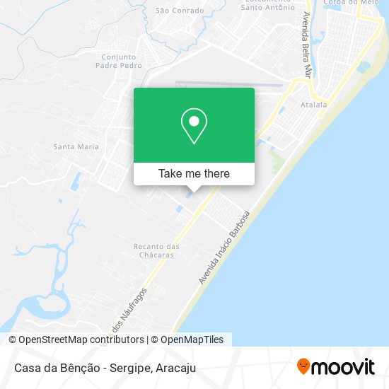 Mapa Casa da Bênção - Sergipe