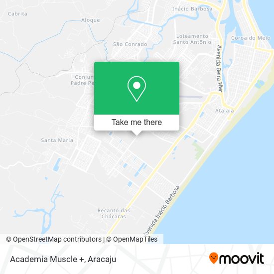 Mapa Academia Muscle +