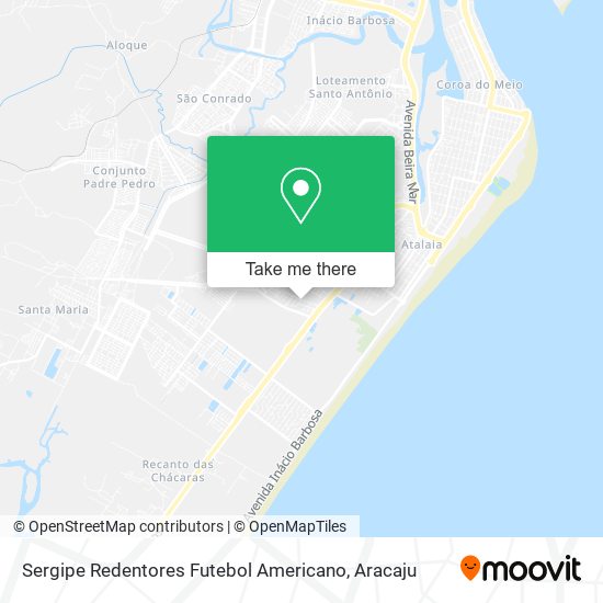 Sergipe Redentores Futebol Americano map