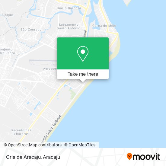 Mapa Orla de Aracaju