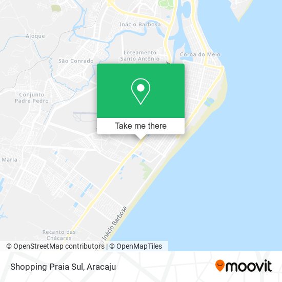 Mapa Shopping Praia Sul