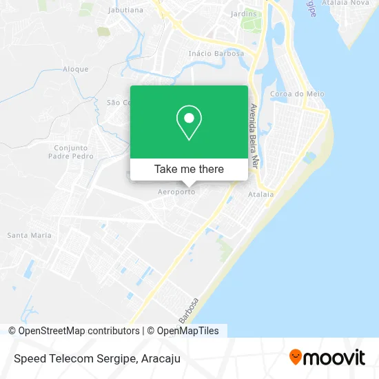 Speed Telecom Sergipe map