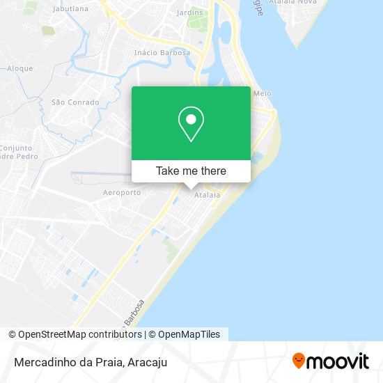 Mapa Mercadinho da Praia