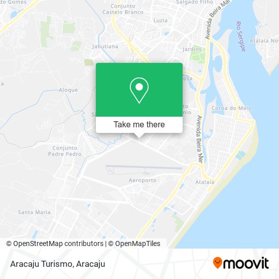 Aracaju Turismo map