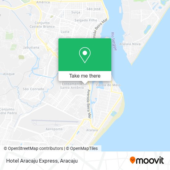 Hotel Aracaju Express map