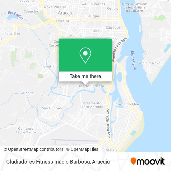 Mapa Gladiadores Fitness Inácio Barbosa