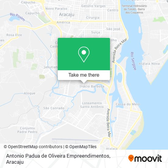 Mapa Antonio Padua de Oliveira Empreendimentos