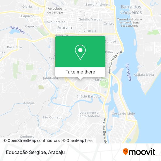 Educação Sergipe map