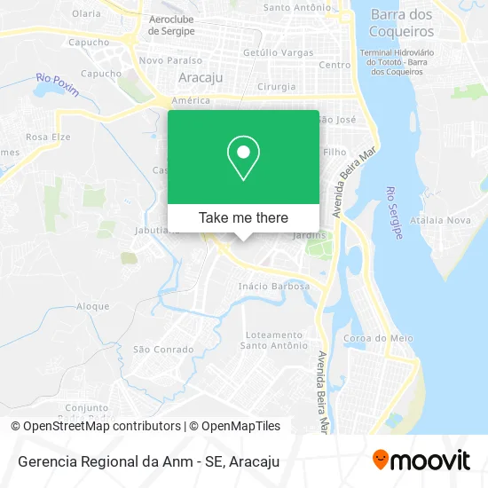 Gerencia Regional da Anm - SE map