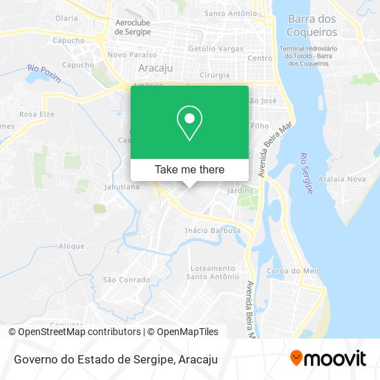 Governo do Estado de Sergipe map
