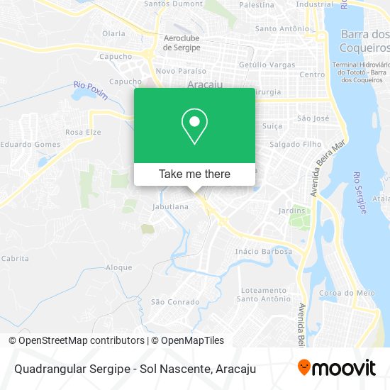 Mapa Quadrangular Sergipe - Sol Nascente