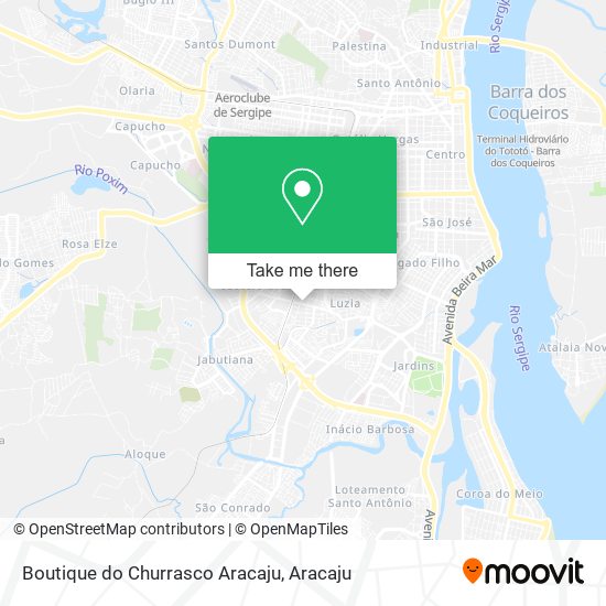 Mapa Boutique do Churrasco Aracaju