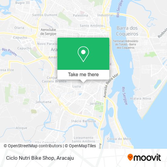 Mapa Ciclo Nutri Bike Shop