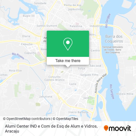 Mapa Alumi Center IND e Com de Esq de Alum e Vidros