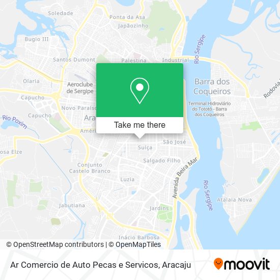 Ar Comercio de Auto Pecas e Servicos map