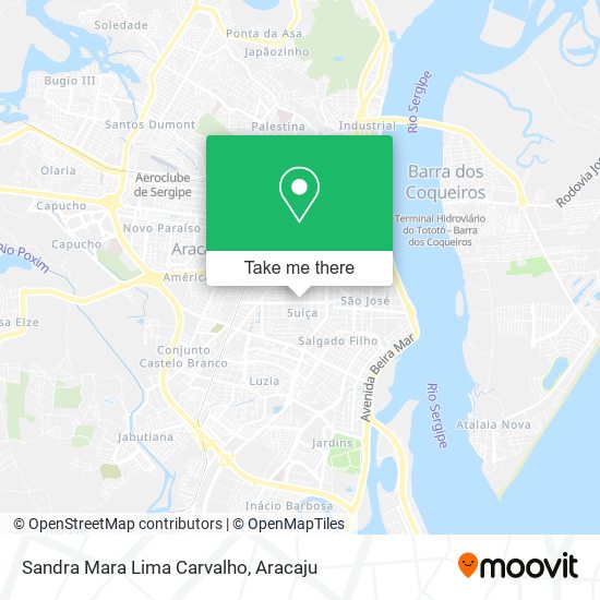 Sandra Mara Lima Carvalho map