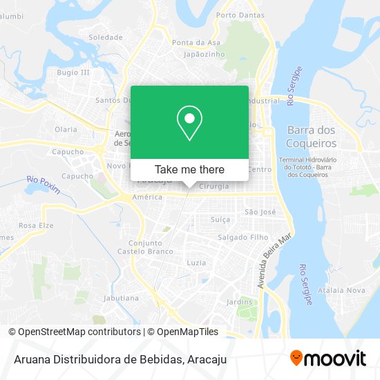 Aruana Distribuidora de Bebidas map
