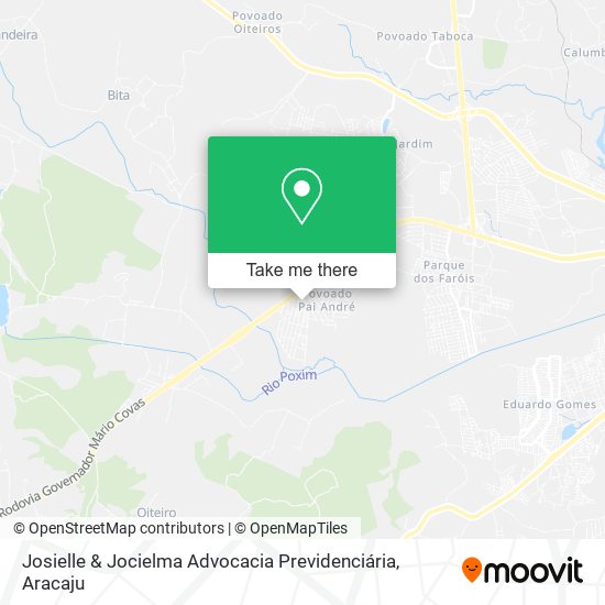 Mapa Josielle & Jocielma Advocacia Previdenciária