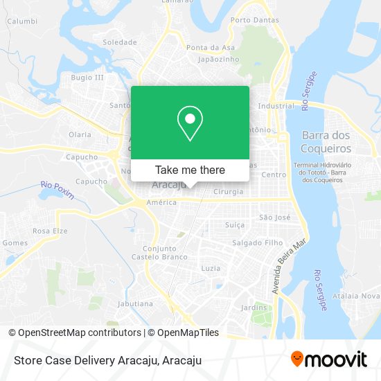 Store Case Delivery Aracaju map