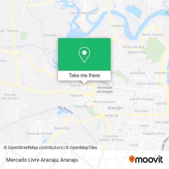 Mercado Livre Aracaju map