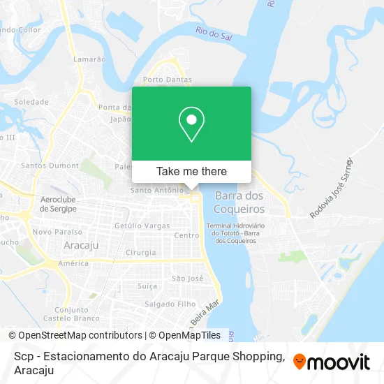 Scp - Estacionamento do Aracaju Parque Shopping map