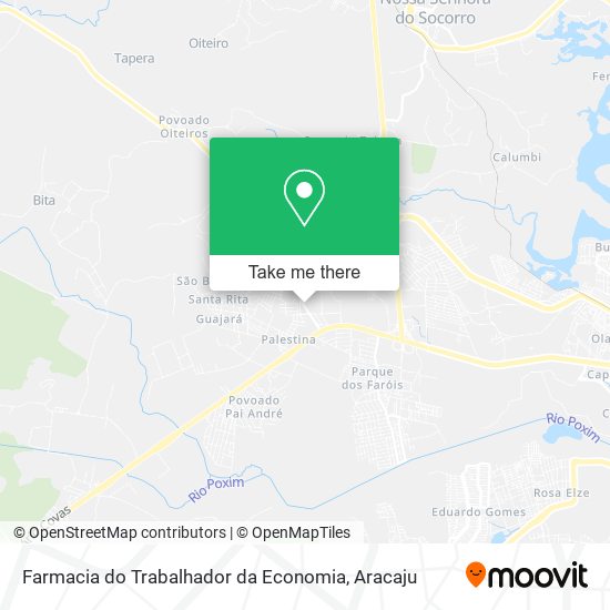 Mapa Farmacia do Trabalhador da Economia