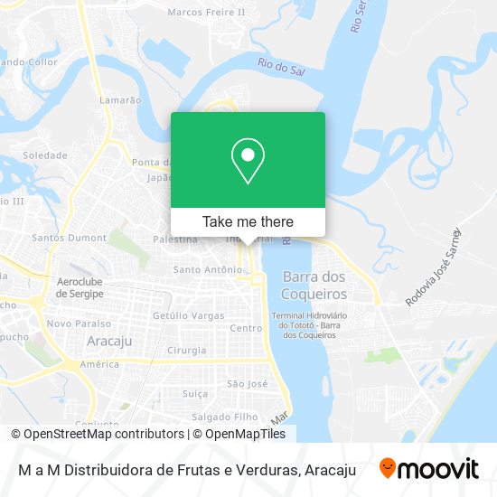 M a M Distribuidora de Frutas e Verduras map