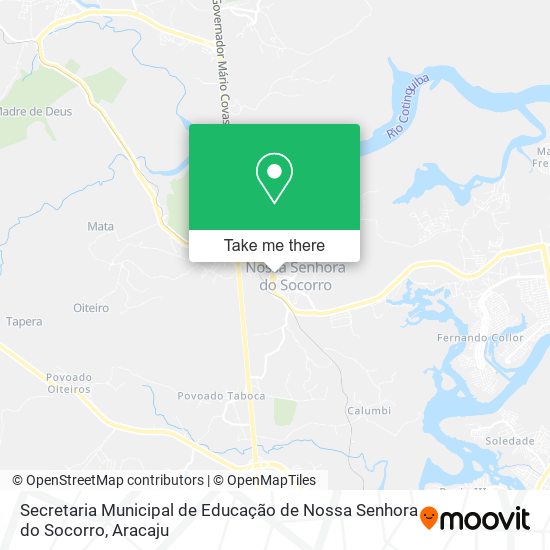 Mapa Secretaria Municipal de Educação de Nossa Senhora do Socorro