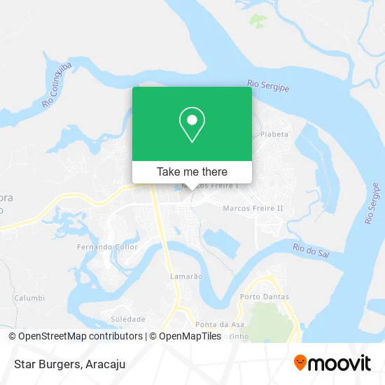 Star Burgers map