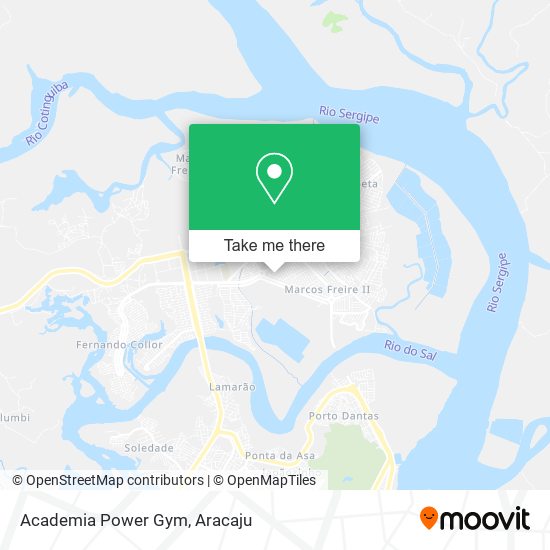 Academia Power Gym map