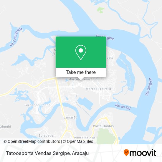 Tatoosports Vendas Sergipe map