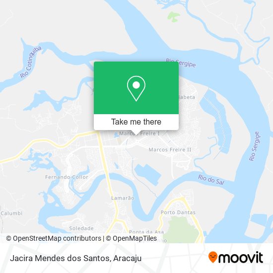 Jacira Mendes dos Santos map