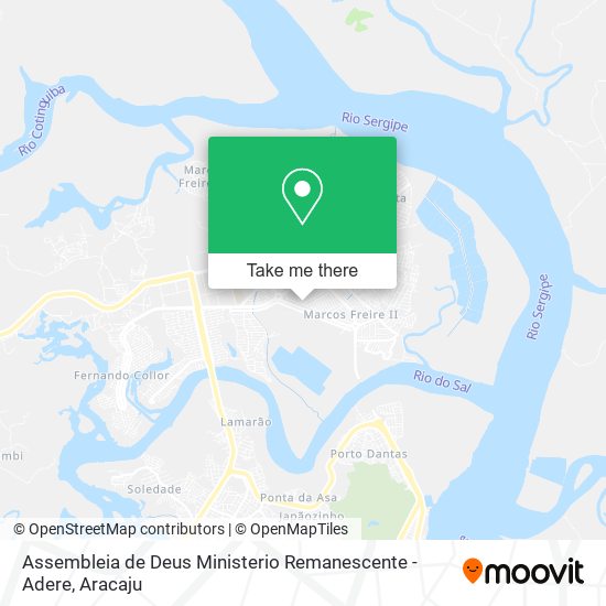 Mapa Assembleia de Deus Ministerio Remanescente - Adere