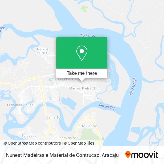 Nunest Madeiras e Material de Contrucao map