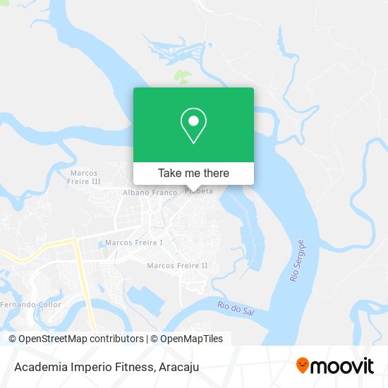 Mapa Academia Imperio Fitness