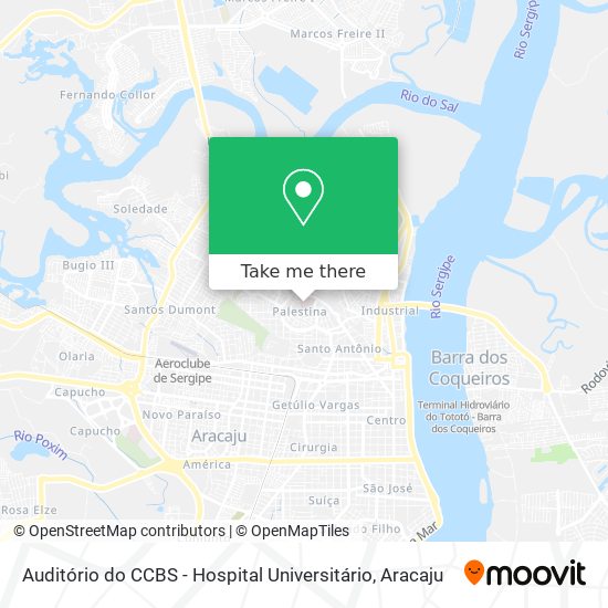 Auditório do CCBS - Hospital Universitário map