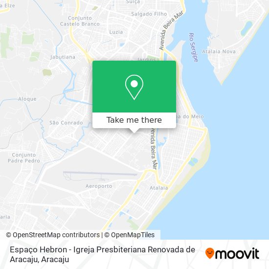 Espaço Hebron - Igreja Presbiteriana Renovada de Aracaju map