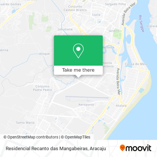 Residencial Recanto das Mangabeiras map