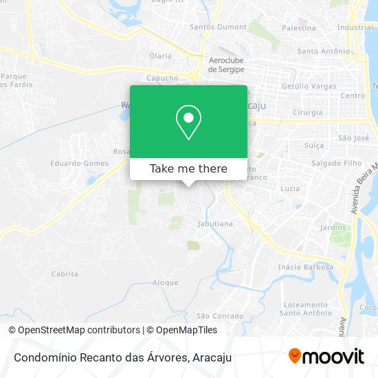 Condomínio Recanto das Árvores map