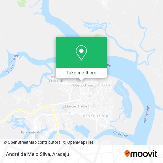 André de Melo Silva map