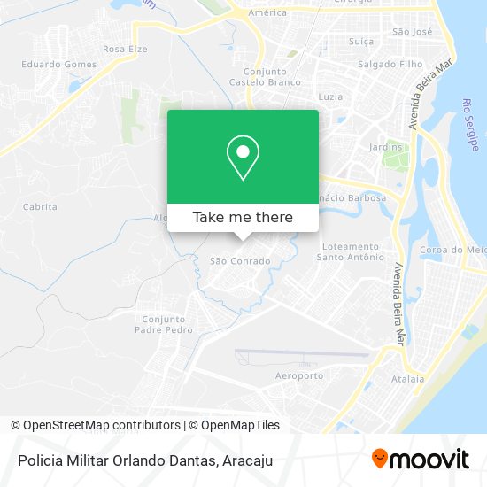 Policia Militar Orlando Dantas map