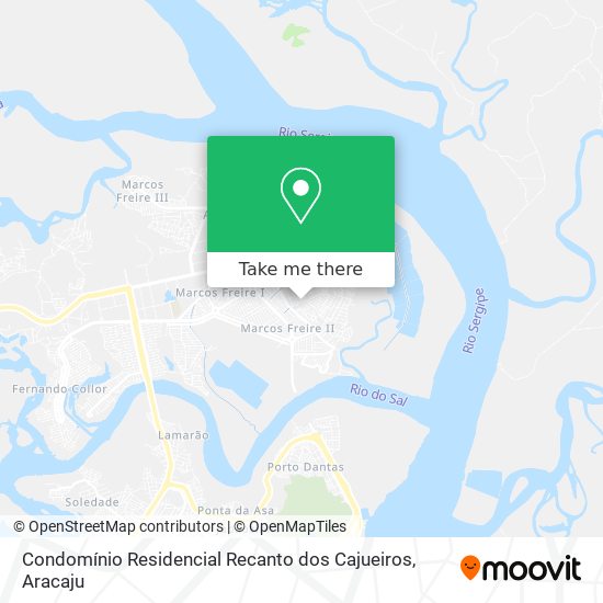 Mapa Condomínio Residencial Recanto  dos Cajueiros